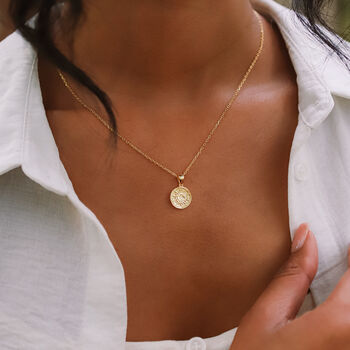 Sun Coin Gift Set | Necklace Earrings And Bracelet, 4 of 12