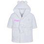 Personalised Baby And Toddler Dressing Gown – Embroidered Name In Eight Colours, thumbnail 6 of 8