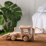 Personalised Wooden Christening Tractor Toy, thumbnail 3 of 5