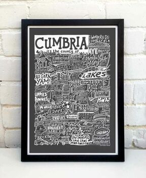 Cumbria Landmarks Print, 9 of 11