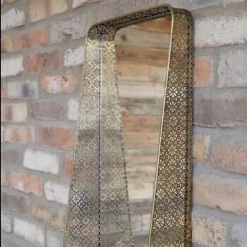 Antique Gold Mirror And Candle Shelf, 2 of 3