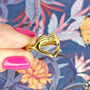 Love Sign Gold Plated Ring, thumbnail 1 of 5