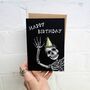 Happy Birthday Skeleton Gothic Card, thumbnail 6 of 8