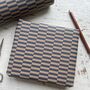 Navy Checkerboard Pattern Fibre 450 X 320mm Size Wrapping Paper Sheet, thumbnail 6 of 6