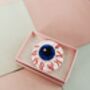 Eyeball Halloween Glitter Resin Brooch / Halloween Jewellery / Gothic Fashion Accessory, thumbnail 3 of 6