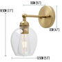Radiance Pear Wall Contemporary Lighting, thumbnail 6 of 7