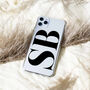 Personalised Monogram Clear Phone Case, thumbnail 3 of 6