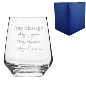 Personalised Infinity Whisky Tumbler Gift Box, 3 of 4