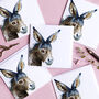 Inky Donkey Blank Greeting Card, thumbnail 3 of 6