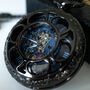 Steampunk Pocket Watch Gunmetal Black; The Armstrong, thumbnail 3 of 9