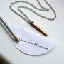 Personalised Necklace Mums Heartfelt Message, thumbnail 4 of 6
