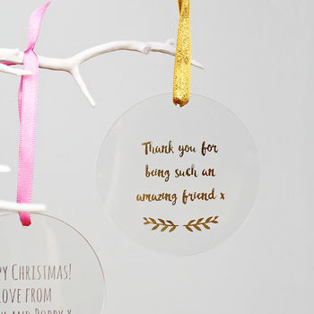 Christmas Message Decoration Card, 2 of 4