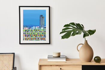 Sheffield Skyline Illustration Art Print, 3 of 3