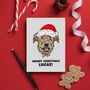 Personalised Airedale Terrier Christmas Card, thumbnail 1 of 12