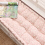 Botanical Blush Reversible Bench Cushion, thumbnail 3 of 5