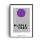 Purple Rain Giclée Retro Art Print, thumbnail 2 of 3