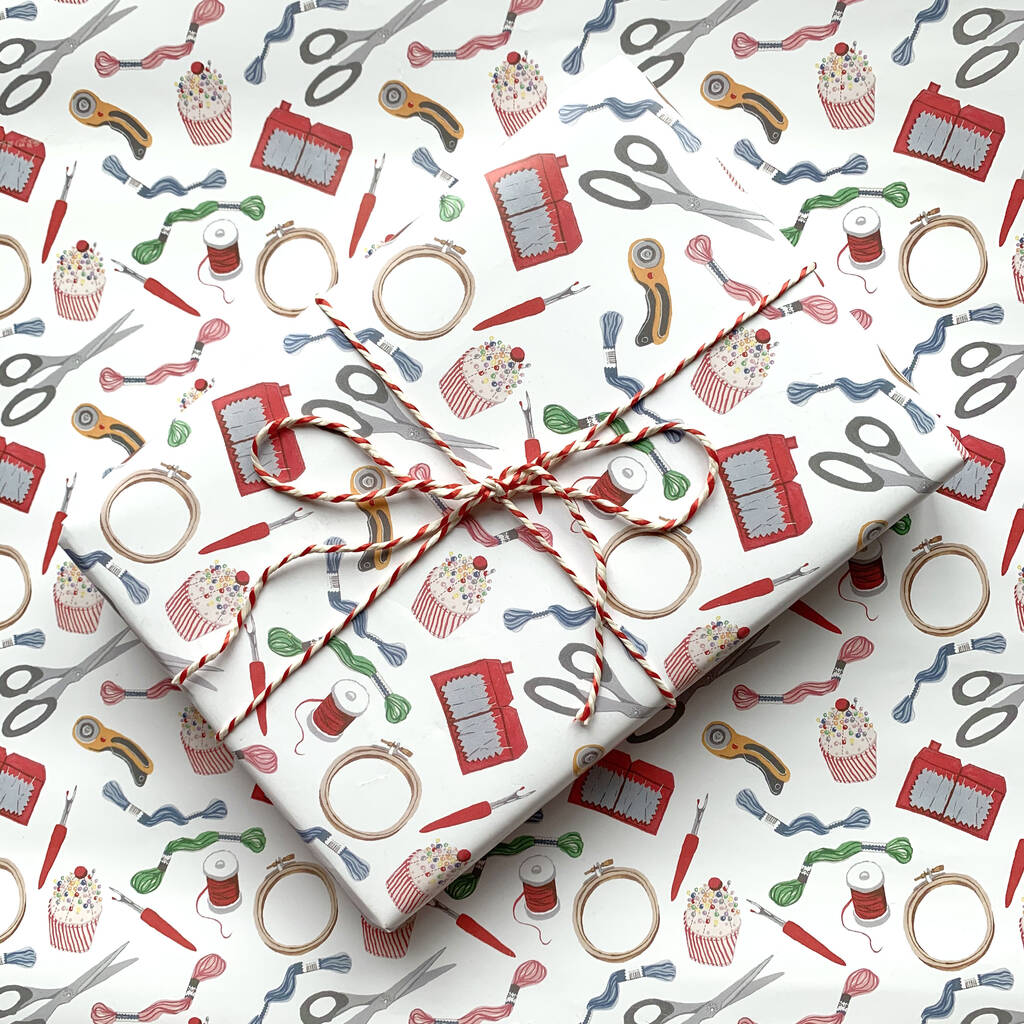 Haberdashery Wrapping Paper By Rebecca Mc Connachie