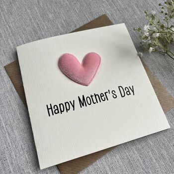 Velvet Heart Happy Mother's Day Card, 3 of 3