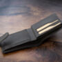 Personalised Thick Oiled Leather Wallet Rfid, thumbnail 9 of 11