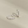 Evie Cubic Zirconia Sterling Silver Huggies, thumbnail 1 of 7