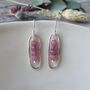 Pink Tourmaline Oval Earrings, thumbnail 1 of 4