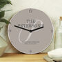 Family Initial Personalised Wooden Clock Gift, thumbnail 3 of 4