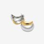 Nami Mixed Metals Oversized Stud Earrings, thumbnail 3 of 5
