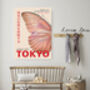 Japanese Tokyo Butterfly Exhibition Art Print, thumbnail 2 of 3