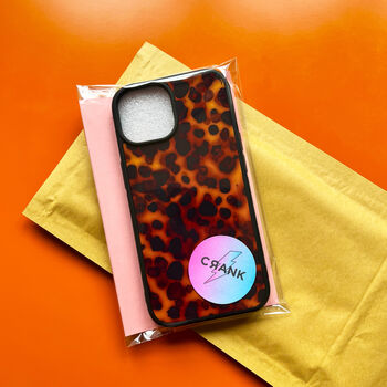 iPhone Case Tortoise Shell Personalised 12 13 14 15 Se, 3 of 4