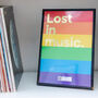 Music Lyric Print That Plays 'Lost In Music', thumbnail 11 of 11