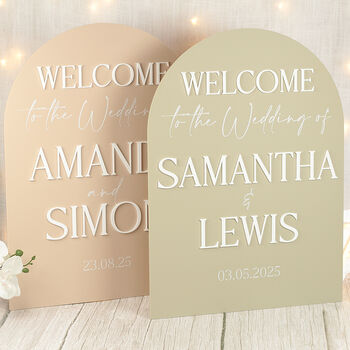 Manhattan Welcome To Our Wedding Acrylic 3D Sign, 3 of 7