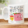 'Mummy My Best Tea' Personalised Christmas Mug, thumbnail 1 of 2