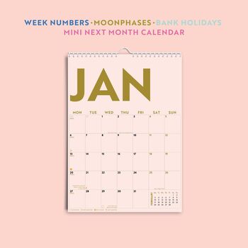 2025 Calendar | Simply Bright | A4, 6 of 7