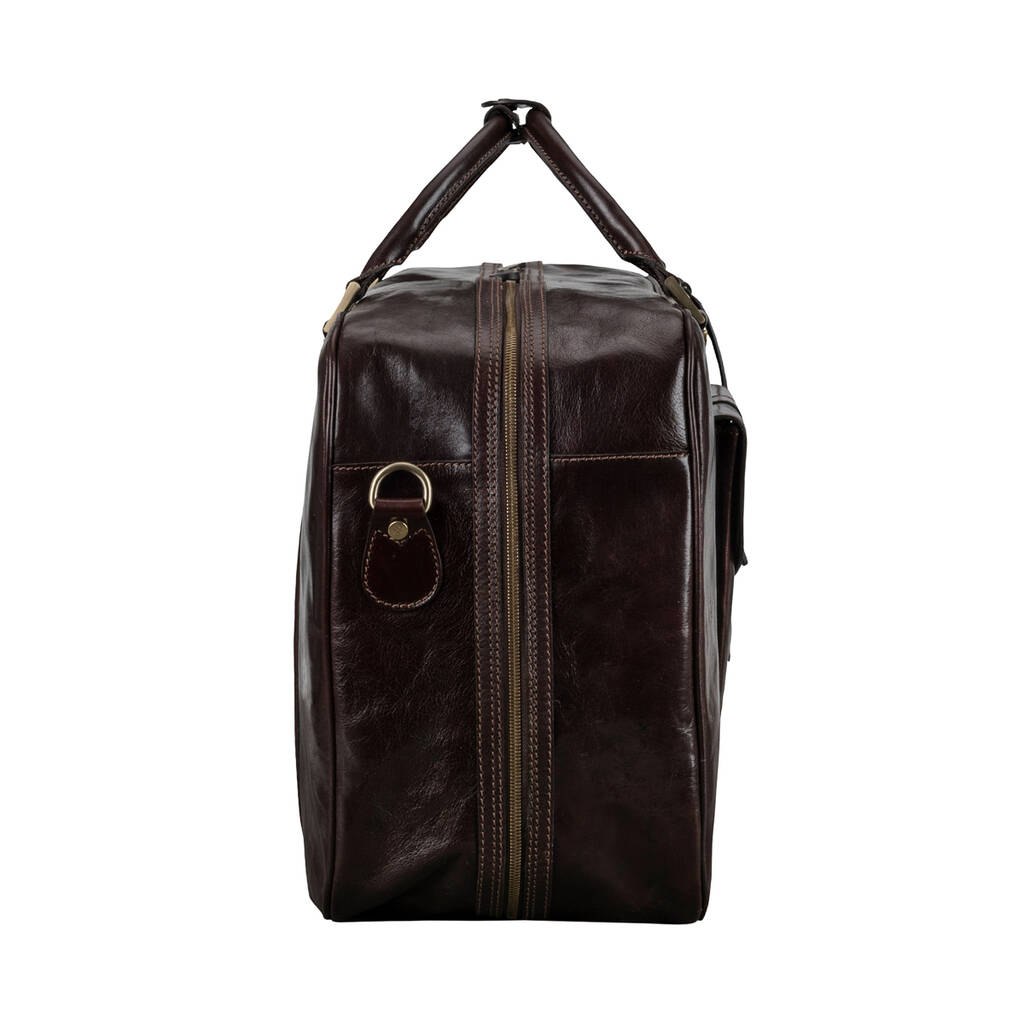 The Finest Italian Men's Leather Suitcase. 'Maurizio' By Maxwell Scott