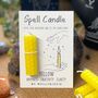Yellow Spell Candle Happiness, Creativity And Clarity, thumbnail 1 of 1