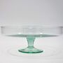 Recycled Glass Cake Stand | Two Styles | Optional Dome, thumbnail 3 of 7