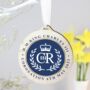 King Charles Ill Blue Crest Coronation Decoration, thumbnail 2 of 4