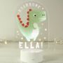 Personalised Dinosaur LED Colour Changing Light, thumbnail 2 of 5