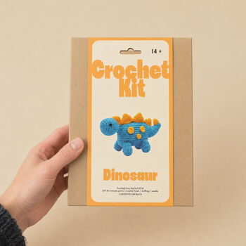 Stegosaurus Dinosaur Crochet Kit, 3 of 7