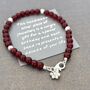 60th Birthday Garnet And Silver Beads Bracelet, thumbnail 1 of 6
