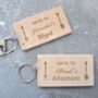 Personalised Wooden Shed Keyring, thumbnail 2 of 4