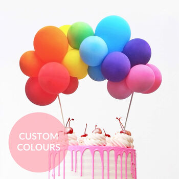 Custom Colour Balloon Garland Cake Topper, 2 of 2