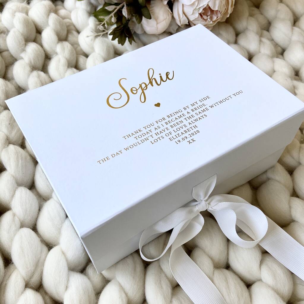 Bridesmaid Proposal Thank You Personalised Gift Box, 1 of 9