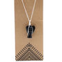 Guardian Angel Pendant Necklace | Black Agate, thumbnail 6 of 6