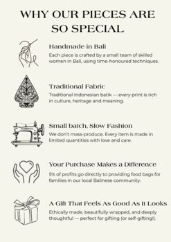 Navy And Gold Batik Kimono Robe, 8 of 8