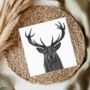 Great Stag Wildlife Greeting Card, thumbnail 1 of 5