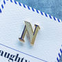 N Is For Naughty Pin Badge And Card, thumbnail 3 of 4