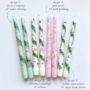 Hand Painted Christmas Taper Candles, thumbnail 2 of 8
