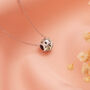 November Birthstone Necklace Sterling Silver Gift For Her, thumbnail 3 of 5