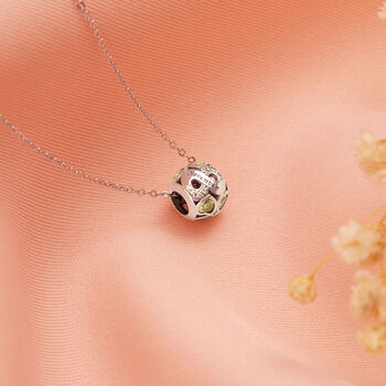 November Birthstone Necklace Sterling Silver Gift For Her, 3 of 5